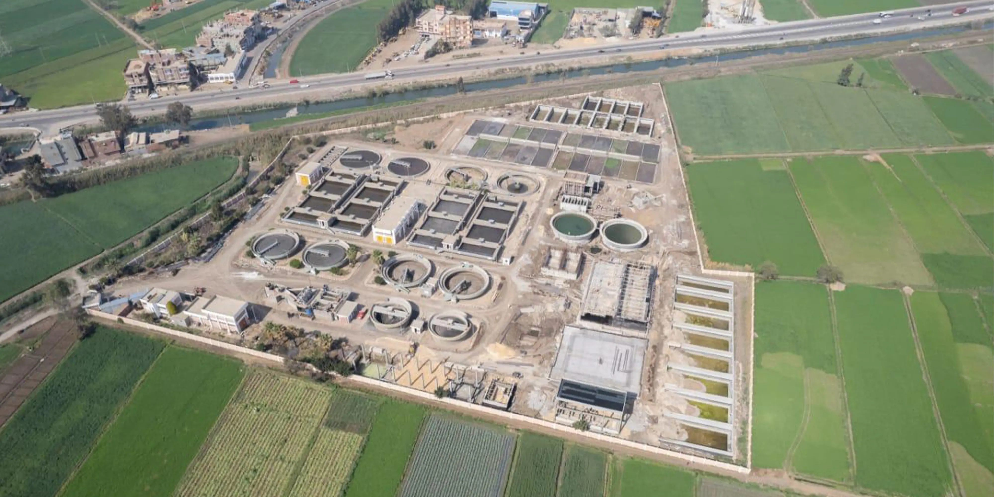 توسعات محطة معالجة مياه الصرف الصحي بشربين